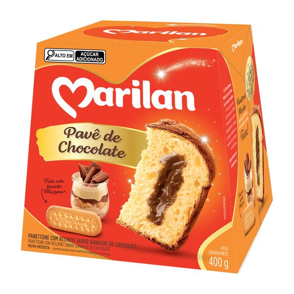 Panettone pavê de chocolate