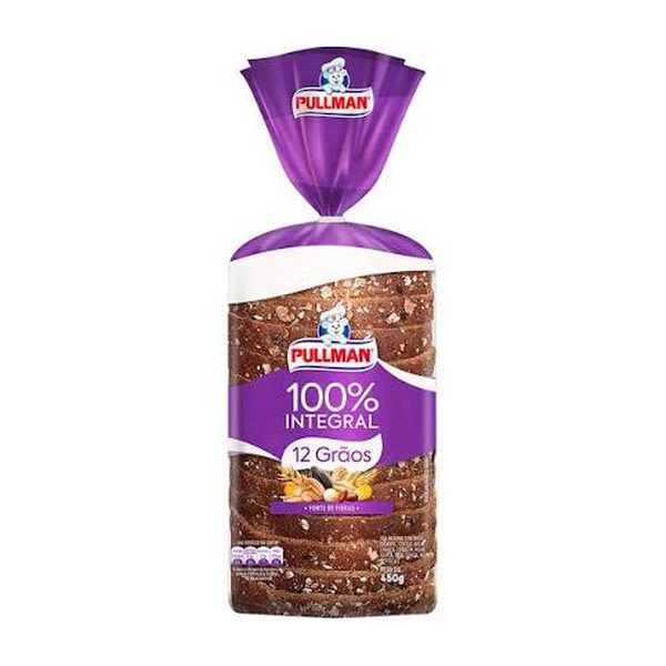 Pão de Fôrma 100% Integral - Pullman - 500g