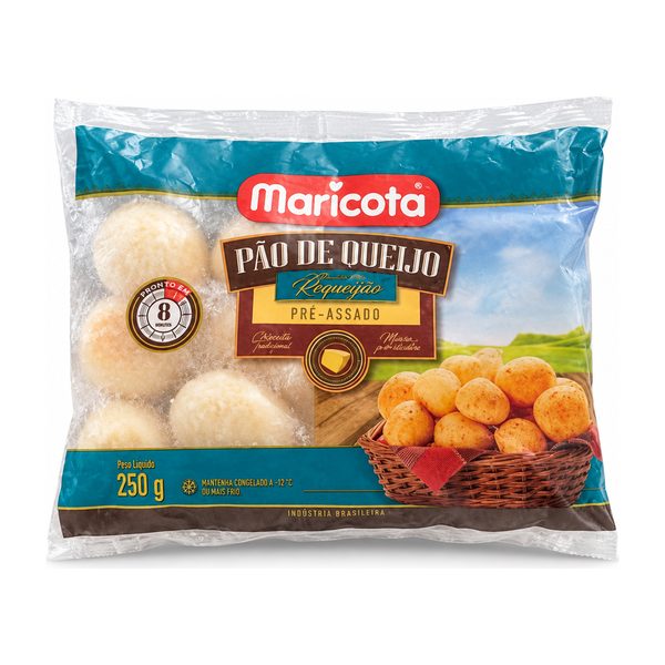 Pão de queijo com requeijão pré-assado