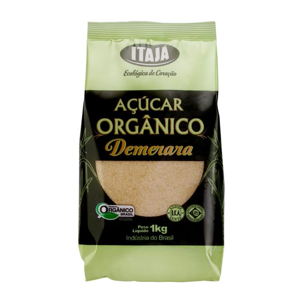Açúcar Demerara Orgânico Itajá Pacote 1kg