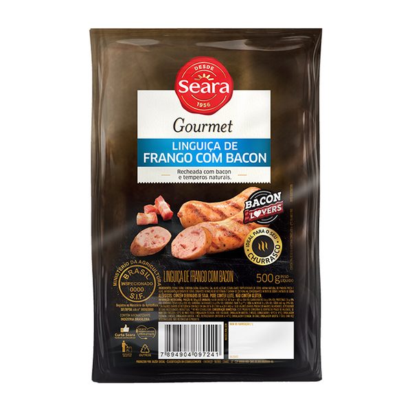 Linguiça de Frango com Bacon